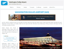 Tablet Screenshot of airport-dulles.com